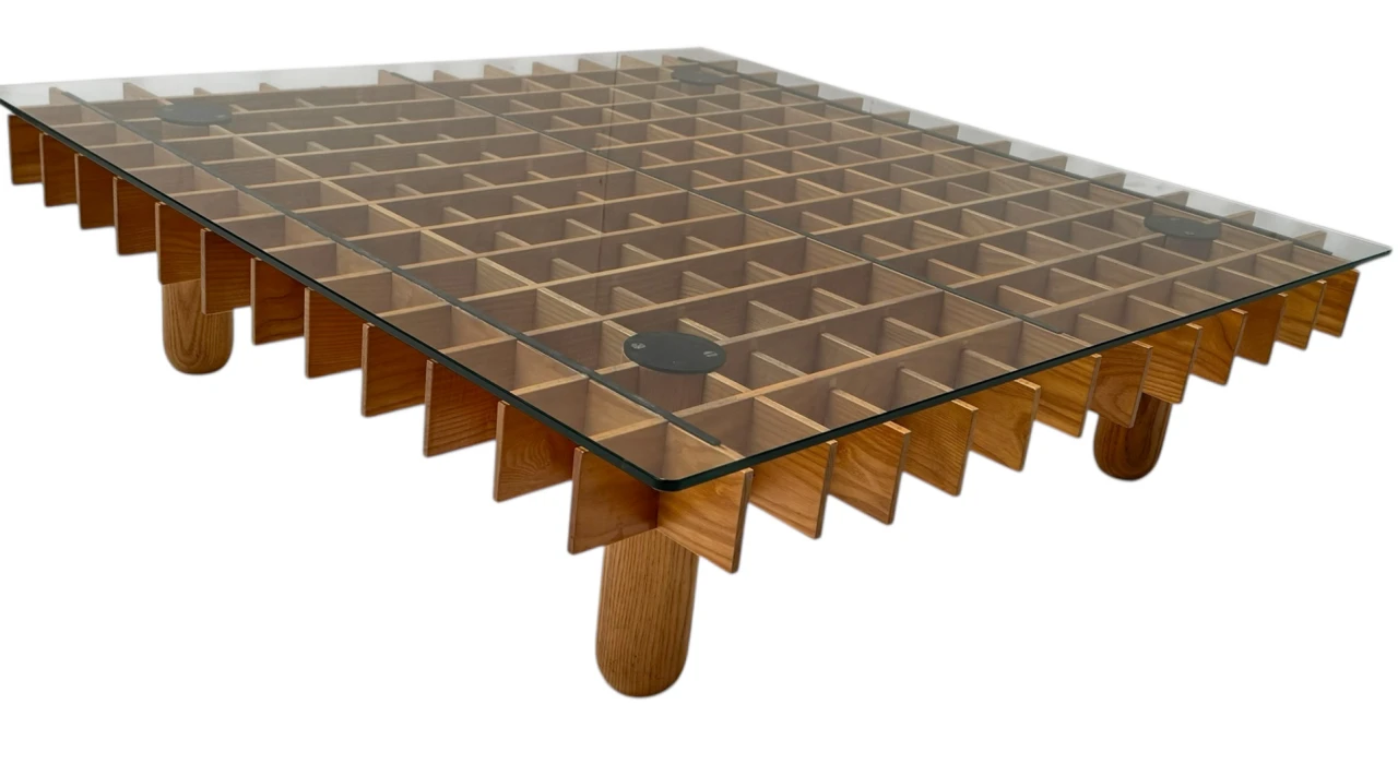 XL Kyoto Graphic Coffee Table by Gianfranco Frattini for Ghianda / Knoll, 1974